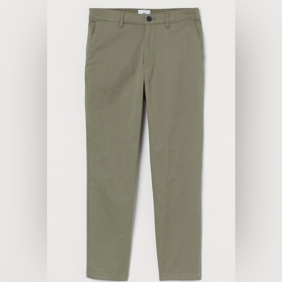 Women’s H&M‎ size 12 olive green cropped chinos. - Picture 1 of 5